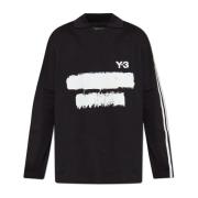 Lange mouw T-shirt Y-3 , Black , Heren