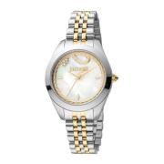 Zilveren Dames Quartz Analoog Horloge Just Cavalli , Gray , Dames