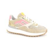 Beige/Goud/Koraal Runner Floris van Bommel , Beige , Dames