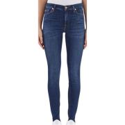 Luxe Skinny Jeans 7 For All Mankind , Blue , Dames