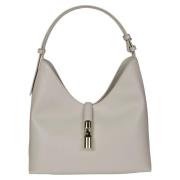 Stijlvolle Hobo Tas met Stijl Furla , White , Dames