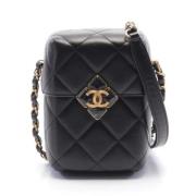 Pre-owned Leather chanel-bags Chanel Vintage , Black , Dames