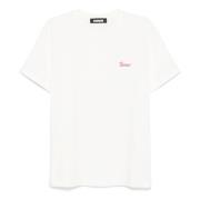 Off White Jersey T-Shirt Barrow , White , Heren