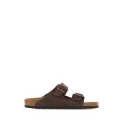 Bruine suède Arizona BS pantoffels Birkenstock , Brown , Heren