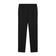 Wollen Straight-Cut Broek Ami Paris , Black , Heren