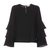 Zwarte Blouses voor Vrouwen Liu Jo , Black , Dames