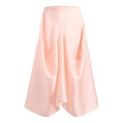 Roze Midi Rok Dameskleding Khaite , Pink , Dames