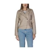 Beige Polyester Jas Lente/Zomer Collectie Only , Beige , Dames