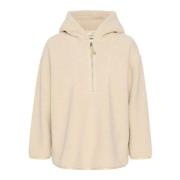 Ancient Scroll Hoodie Cream , Beige , Dames