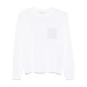 Witte Crew Neck Sweater Peserico , White , Dames