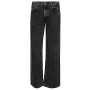 Zwarte Logo Jeans Amish , Black , Heren