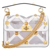 Leather handbags Valentino , White , Dames