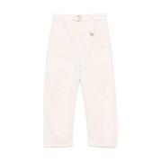 Ecru Haak Rits Broek Lemaire , Beige , Heren