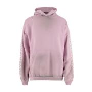 Stencil Hoodie Distressed Vrouwen Balenciaga , Pink , Dames