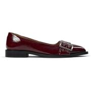 Bordeaux Patent Ballerina Schoenen Pavement , Red , Dames