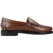 Bordeaux Leren Loafers Sebago , Brown , Heren