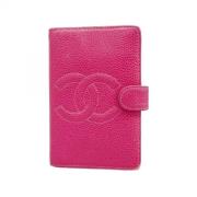 Pre-owned Leather wallets Chanel Vintage , Pink , Dames