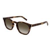 Retrostijl Handgemaakte Zonnebril Saint Laurent , Brown , Unisex