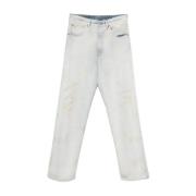 Blauwe Jeans met Klassieke Zakken MM6 Maison Margiela , Blue , Heren