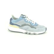 Grijs Blauw Runner Schoenen Floris van Bommel , Multicolor , Heren