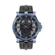 Blauw Herenmode Horloge Police , Blue , Heren