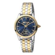 Dames Roestvrijstalen Analoge Horloge Just Cavalli , Gray , Dames