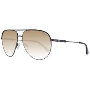 Aviator zonnebril in grijs met bruine lenzen Guess , Gray , Heren