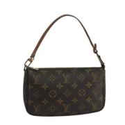 Pre-owned Canvas clutches Louis Vuitton Vintage , Brown , Dames