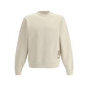 Logo Sweatshirt met Equestrian Knight Touch Burberry , Beige , Heren