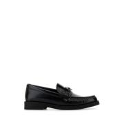 Zwarte leren loafers Jimmy Choo , Black , Dames