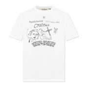 Bedrukt T-shirt Misbhv , White , Heren