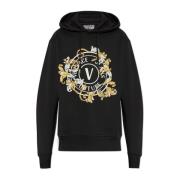 Hoodie Versace Jeans Couture , Black , Heren