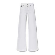 Jeans met uitlopende pijpen Versace Jeans Couture , White , Dames