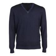 Casual Gebreide Trui Drumohr , Blue , Heren