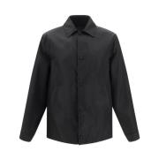 Oversized Snap-Button Shirt Klassieke Kraag Givenchy , Black , Heren