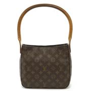 Pre-owned Fabric handbags Louis Vuitton Vintage , Brown , Dames