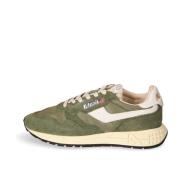 Lage Sneaker van Leer, Nylon en Suède Autry , Green , Heren