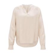 Lange Mouw Blouse Felia Opus , Beige , Dames