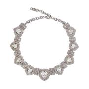 Kristallen hartketting met strass Alessandra Rich , Gray , Dames