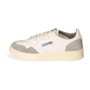 Grijze Leren Lage Sneaker Autry , White , Heren