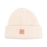 Chunky Geribbelde Gebreide Logo Bonnet A.p.c. , Beige , Dames