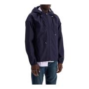 Lichtgewicht Katoenen Hooded Blouson Jack Lanvin , Blue , Heren