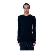 Gelaagd Longsleeve Crewneck T-Shirt Rick Owens , Black , Heren