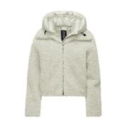 Crème Sherpa Fleece Jas BomBoogie , Beige , Dames