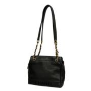 Pre-owned Leather chanel-bags Chanel Vintage , Black , Dames