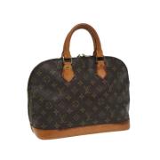 Pre-owned Canvas handbags Louis Vuitton Vintage , Brown , Dames