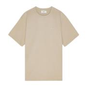 Logo T-shirt in White Pepper Nn07 , Beige , Heren