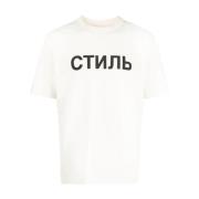 Ctnmb Logo Katoenen T-Shirt Wit Heron Preston , White , Heren