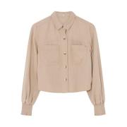 Elegante Lichte Jas Gustav , Beige , Dames