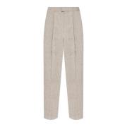 Geplooide broek Bottega Veneta , Gray , Heren